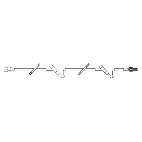 Baxter Healthcare Iv Extension Set 21 2 Intrlnk Inj Sites: 12", 6 M Ll Adptr/Clr Spk 48/Ca - 2C6606