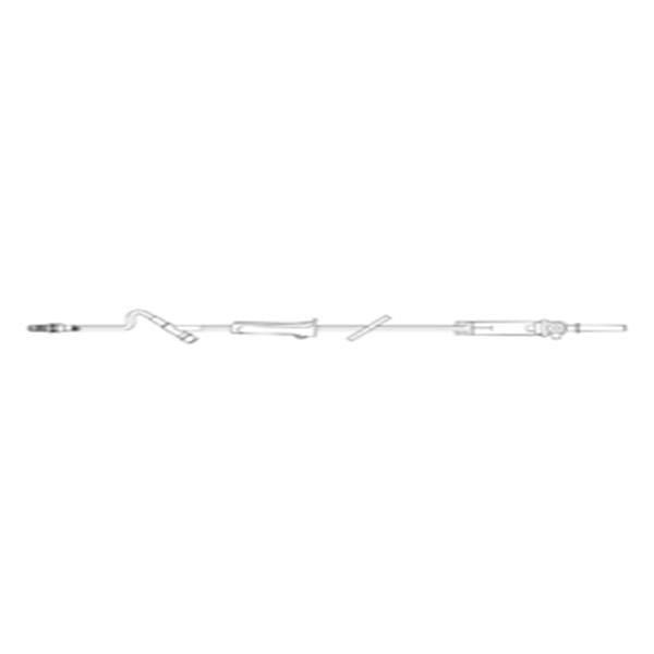 Baxter Healthcare Iv Solution Set 10Drp Injection Site: 6" M Ll Adptr/Rtng Clr Dvnt Spk Ea, 48 Ea/Ca - ACT5435