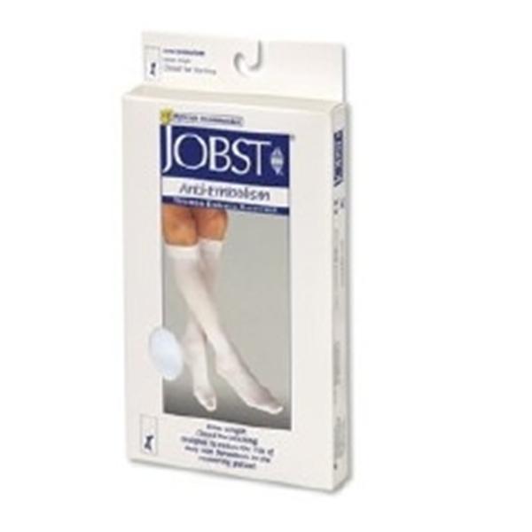 BSN Medical Stocking Compression Jobst Knee High Inspection Toe Medium Unsx 14-17" Wht 1/Pr, 12 Pr/Bx - 111406