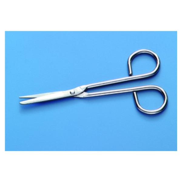 Busse Hospital Disposable Scissors Nurses 5-1/2" Sharp/Blunt Angled Stainless Steel Disposable 50/Ca - 773