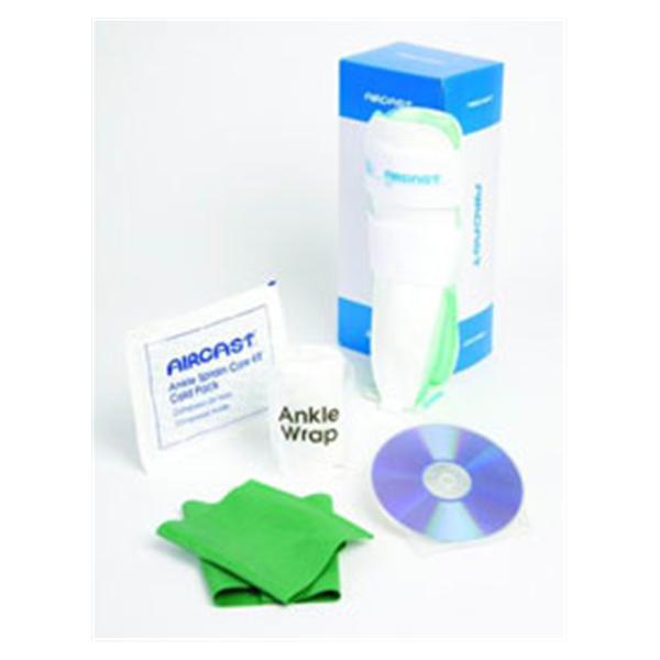 Aircast Care Kit Aircast Ankle Sprain Plastic White Size 9" Medium Right Ea - 02BRK