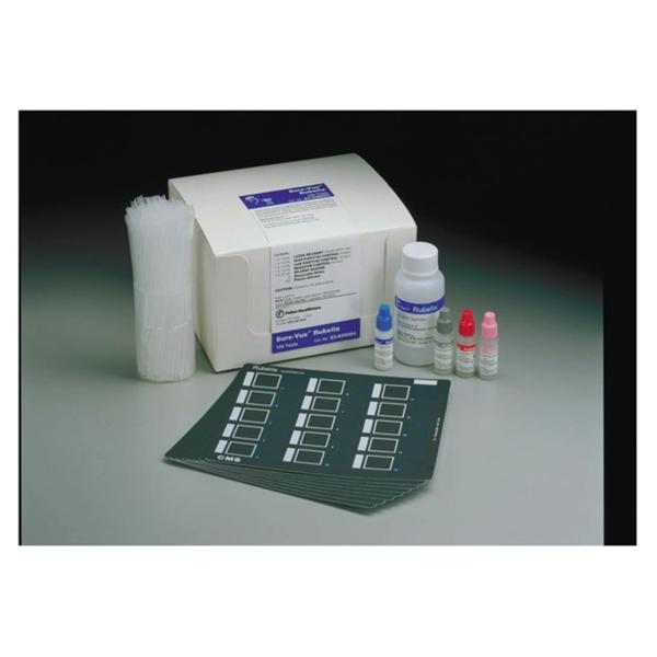 Fisher Scientific Co. Sure-Vue Rubella Test Kit With Latex Reagent/Slides/Spreading Pipett 100/Kt - 23038004