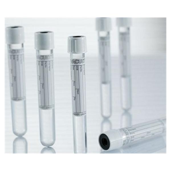 Greiner Vacuette Tube Venous Blood Collection Vacuette 6Ml 13X100 Plstc Adtvfr Wht/Blk 1200/Case - 456085