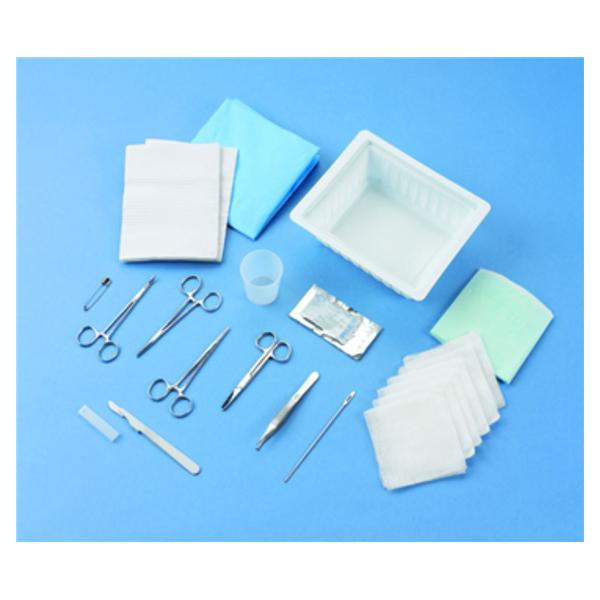 Busse Hospital Disposable Tray Circumcision W/ 6 Gz/Strt Drsng Scsrs/Adsn Tss Frcps Lf 10/Ca - 386