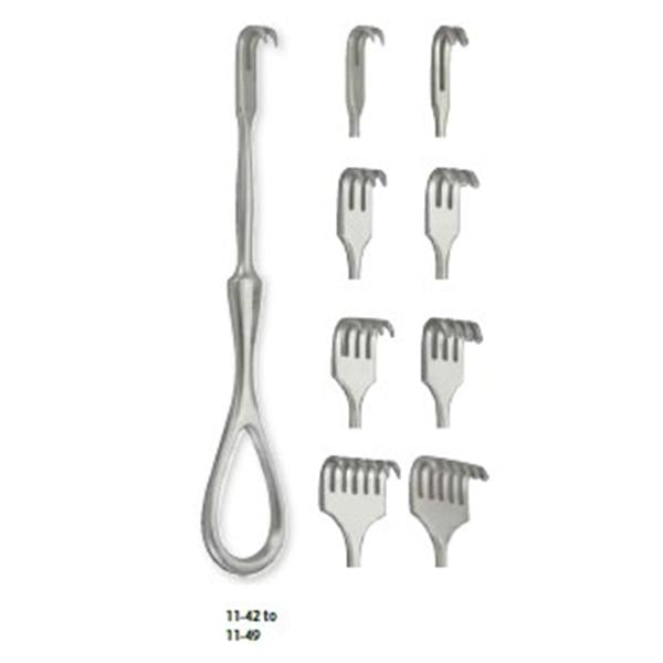 Miltex-Integra Retractor Volkman 4-1/2" 4 Sharp Prong Stainless Steel Ea - 16377