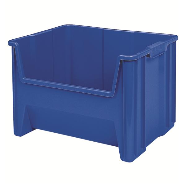 Akro-Mils Bin Storage Stak-N-Store 15-1/4X19-7/8X12-7/16" Blue Plastic 3/Bx - 13017BLUE