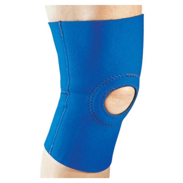 DJO Support Sleeve Adult Knee 1/8" Neoprene Black/Blue Size 10" Reversible Ea - 79-82638