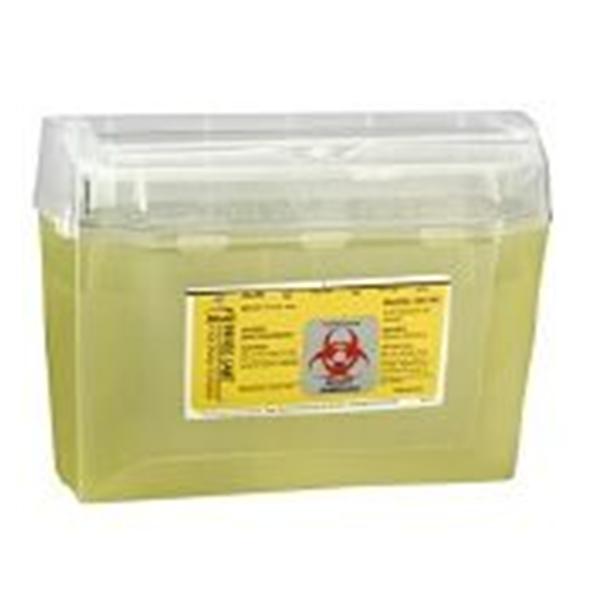 Bemis Healthcare Container Sharps Wallsafe 3Qt Plastic Translucent Yellow 24/Case - 125 040