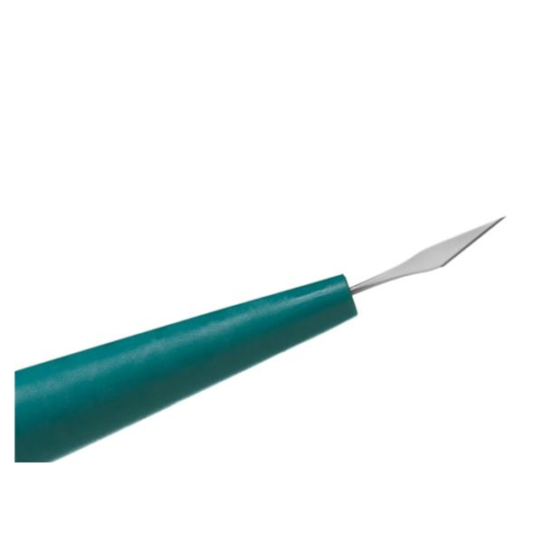 Beaver-Visitec Int Knife Surgical Optimum Straight Edge Angled 15 Degrees Sterile Disposable 10/Bx - 374891