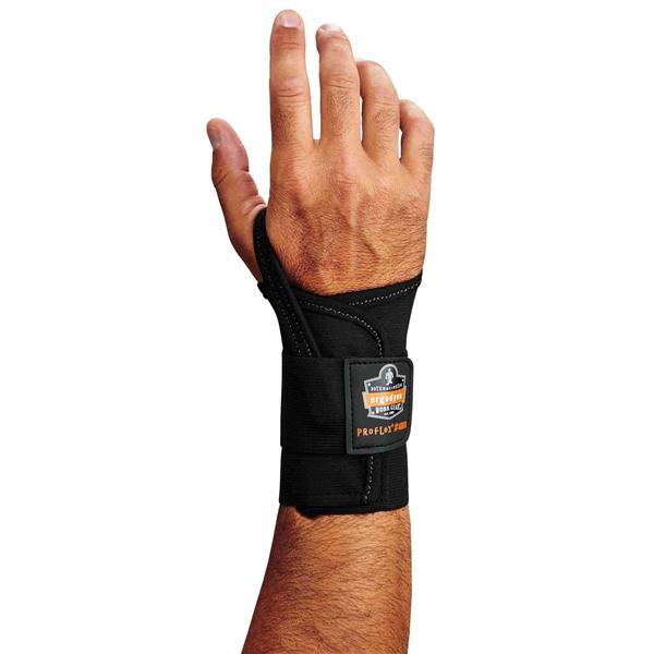 Ergodyne Corporation Support Proflex 4000 Wrist Elastic Black/Tan Size 6" Small Right Ea - 70002