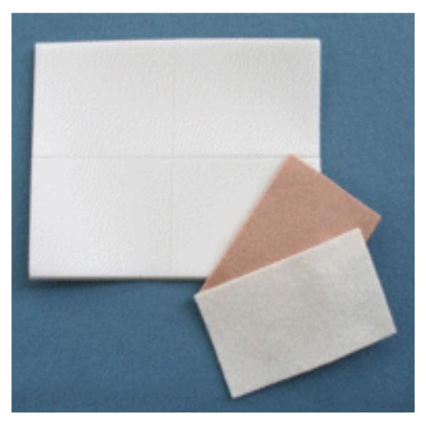 Aetna Felt Corporation Pad Orthopedic Hl&Lc Foam 3-3/8X2-11/16" 1/8" Thick Adhesive Flesh/White 1000/Ca - 900259