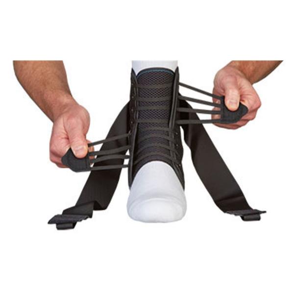 Medical Specialties Brace Aso Speed Lacer 14-15" Ankle Nylon 14-15" Bilateral Black Size X-Large Ea - 223616