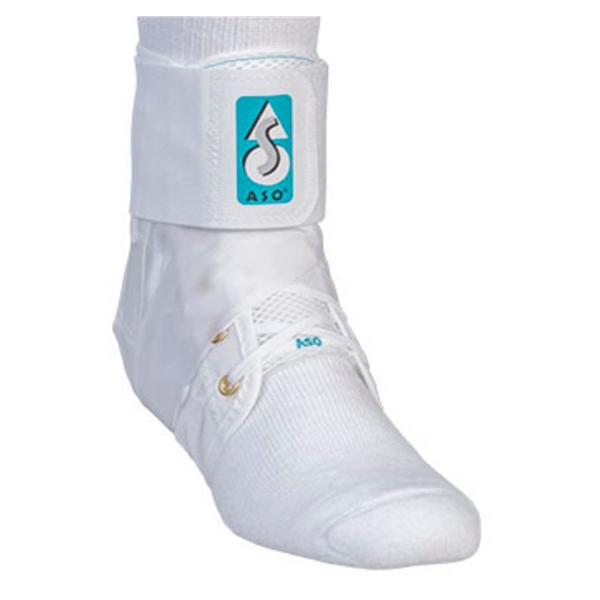 Medical Specialties Brace Aso 12-13" Ankle Nylon 12-13" Bilateral White Size Medium Ea - 264004
