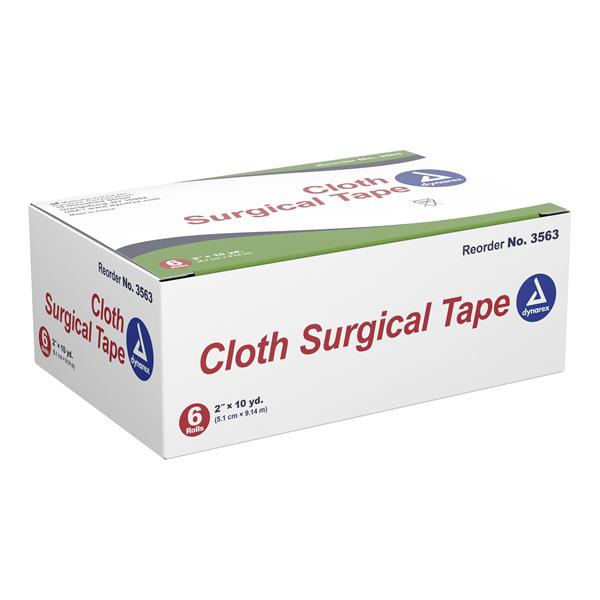 Dynarex Corporation Tape Surgical Cloth 2"X10Yd White 12X6/Ca - 3563