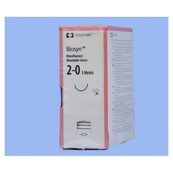 Medtronic MITG-Covidien Suture 2-0 Polyglecaprone Gs-22 Biosyn Undyed 30" Monofilament 36/Ca - CM830