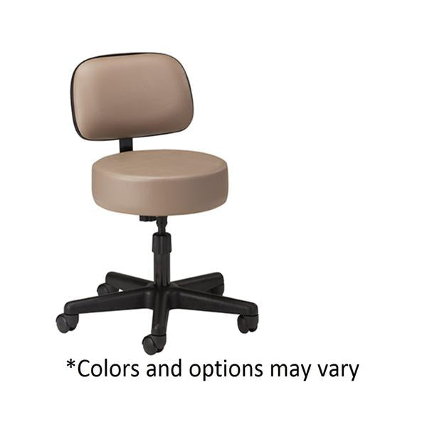 Clinton Industries. Stool Exam Standard Series 2.5" Casters Backrest 5 Leg Ea - 2130-021