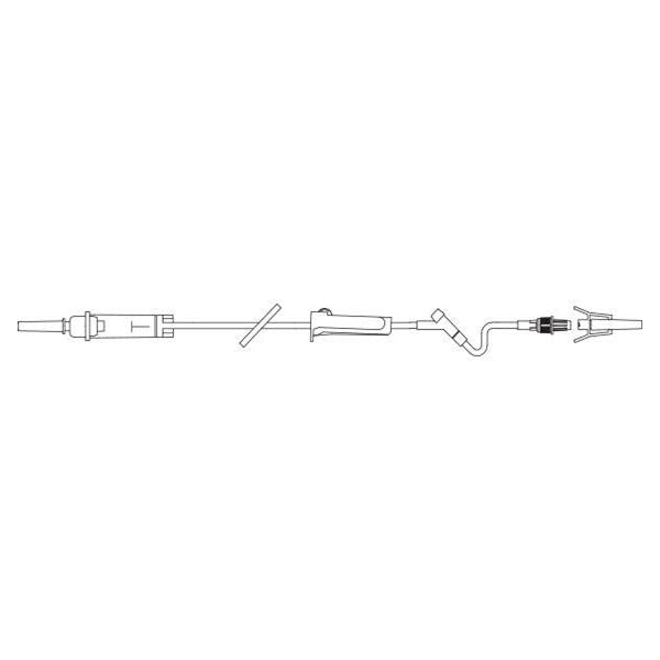 Baxter Healthcare Iv Solution Set 10Drp Interlink Injection Site: 6" M Ll Adptr Prmry Infs 48/Case - 2H6401