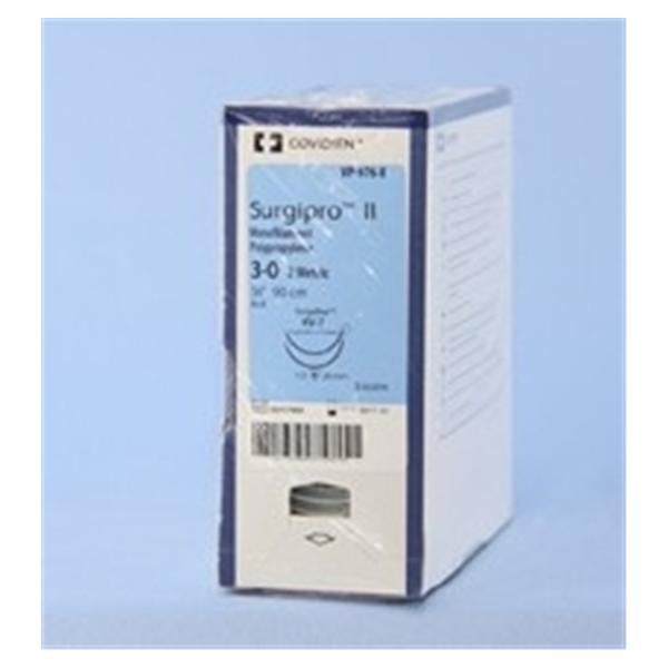 Medtronic MITG-Covidien Suture 7-0 Polypropylene Cv-11 Surgipro Ii Blue 18" Monofilament 36/Ca - VP800X