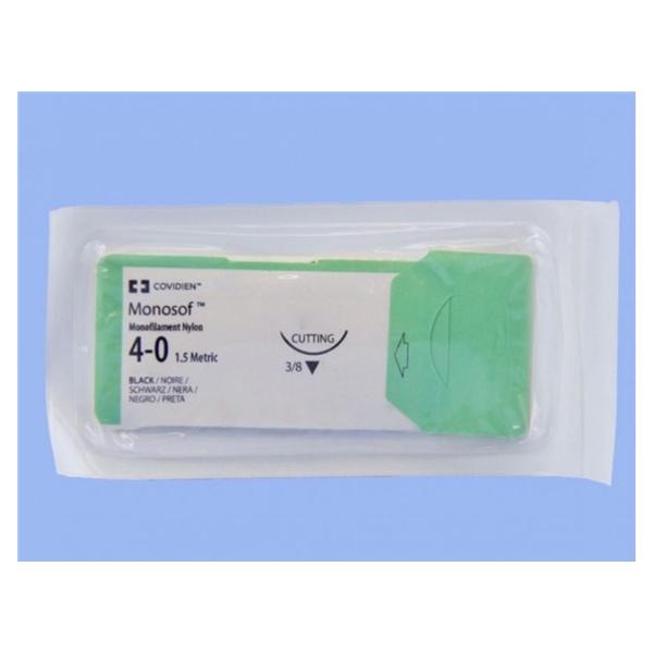 Medtronic MITG-Covidien Suture 4-0 Nylon C-13 Monosof Black 36" Monofilament 36/Ca - SN644