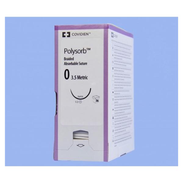 Medtronic MITG-Covidien Suture 0 Polyester Gs-21 Polysorb Undyed 30" Braid 36/Ca - CL844