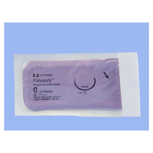 Medtronic MITG-Covidien Suture 0 Polyester Gu-46 Polysorb Violet 30" Braid 36/Ca - UL877