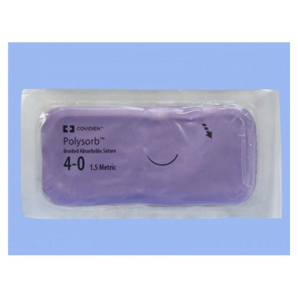 Medtronic MITG-Covidien Suture 4-0 Polyester P-14 Polysorb Undyed 30" Braid 36/Ca - SL5678
