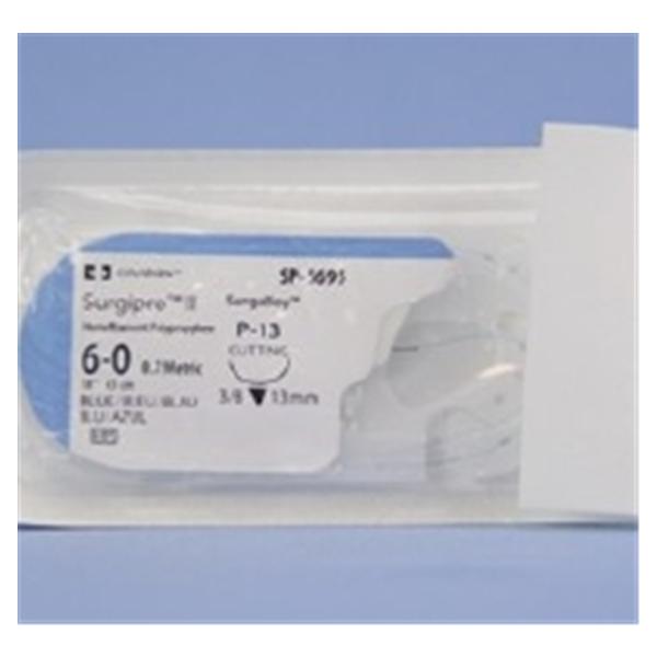 Medtronic MITG-Covidien Suture 6-0 Polypropylene P-13 Surgipro Ii Blue 18" Monofilament 36/Ca - SP5695