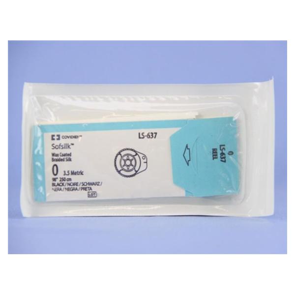 Medtronic MITG-Covidien Suture 0 Silk No Needle Sofsilk Black 98" Braid 24/Ca - LS637