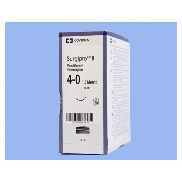 Medtronic MITG-Covidien Suture 4-0 Polypropylene Pc-11 Surgipro Blue 18" Monofilament 36/Ca - SP1634