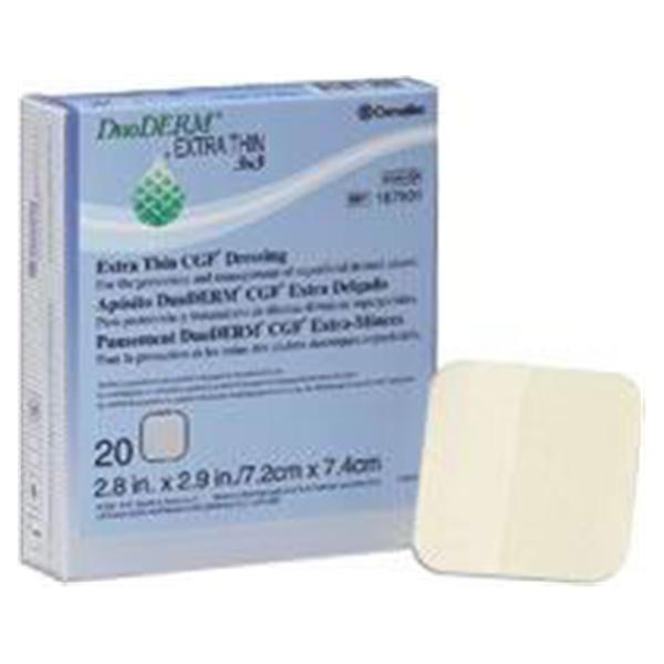 Convatec US Dressing Duoderm Hdrcld 4X6" Oval Extra Thin Strl Flesh Absorbent Lf 10/Box - 187902