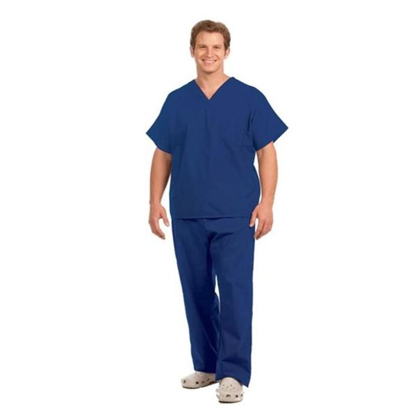 Fashion Seal Shirt Scrub Fashion Seal 78744 Unisex X-Large Navy Ea - 78744-XL