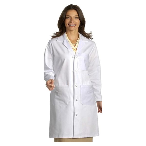 Fashion Seal Lab Coat 100% Sanforized Cotton Heavyweight Twill Unisex White Medium 39.5 In Ea - 437M
