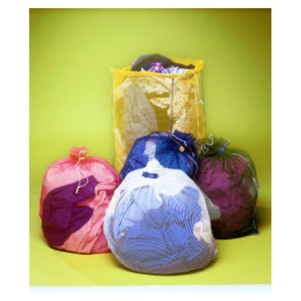 Fashion Seal Bag Laundry/Linen Hexagonal Weave Pattern Fashion Shield Wht 18X30" Poly Msh Ea - 52942-WHITE