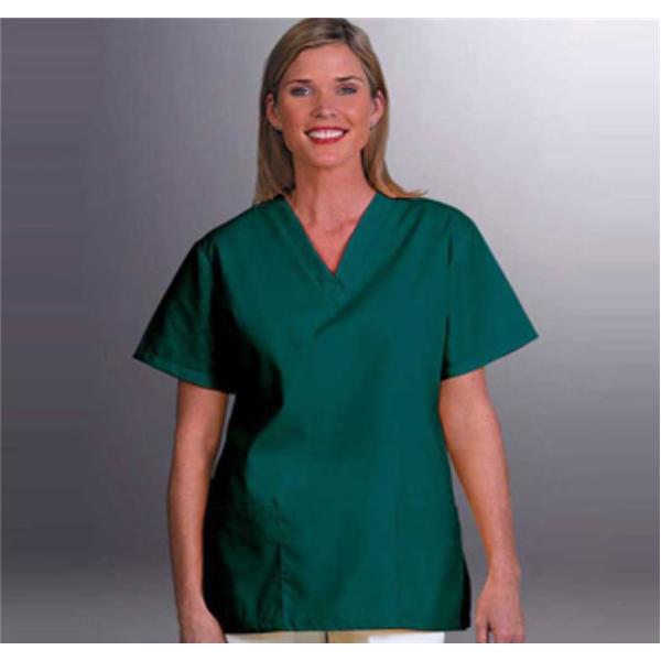 Fashion Seal Shirt Scrub 65% Polyester / 35% Cotton Fashion Poplin W Dkgrn Md Ns Lf Adlt Ea - 7327-M