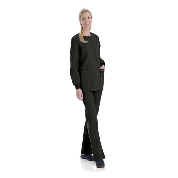 Landau Uniforms Jacket Warm-Up 65% Polyester / 35% Cotton Womens Black Small 4 Pockets Ea - 7525-BKP-SML