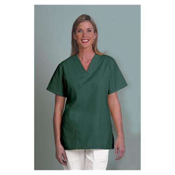 Fashion Seal Shirt Scrub 65% Polyester / 35% Cotton Fashion Poplin W Dkgrn Xl Ns Lf Adlt Ea - 7327-XL