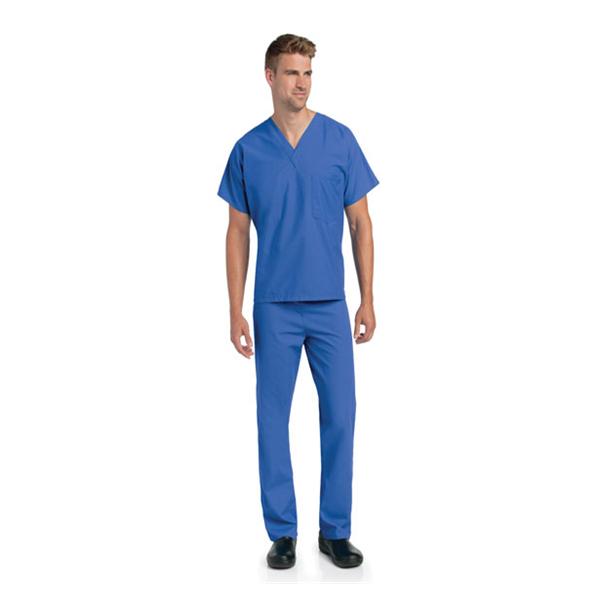 Landau Uniforms Shirt Scrub 7502 Unisex X-Small Royal Blue Ea - 7502-BEP-XSM