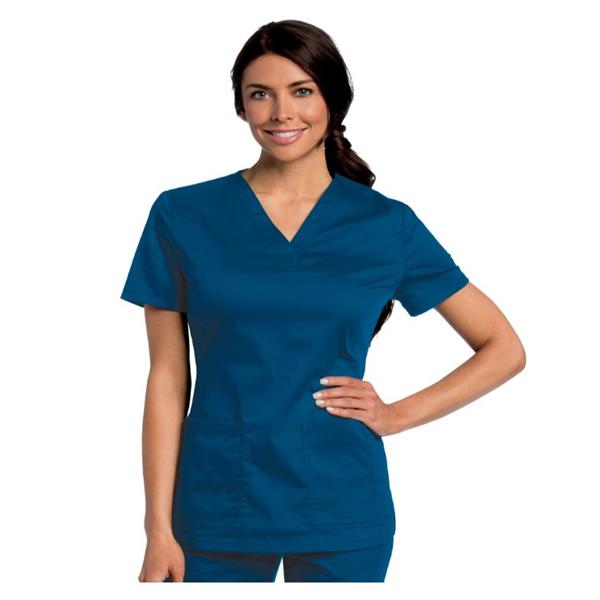 Landau Uniforms Shirt Scrub 7502 Unisex X-Small Galaxy Blue Ea - 7502-BGP-XSM