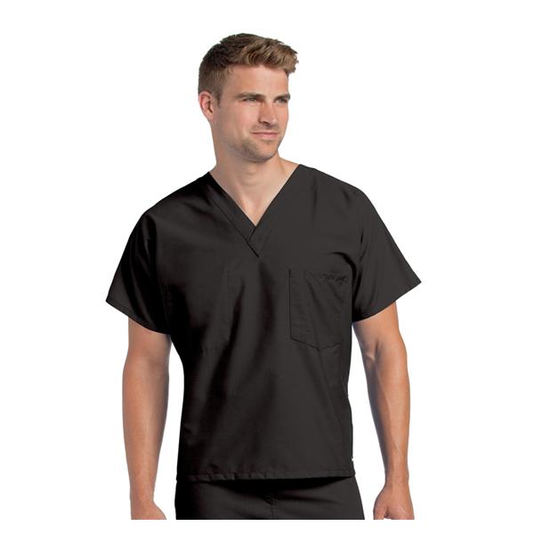Landau Uniforms Shirt Scrub 7502 Unisex Small Black Ea - 7502-BKP-SML