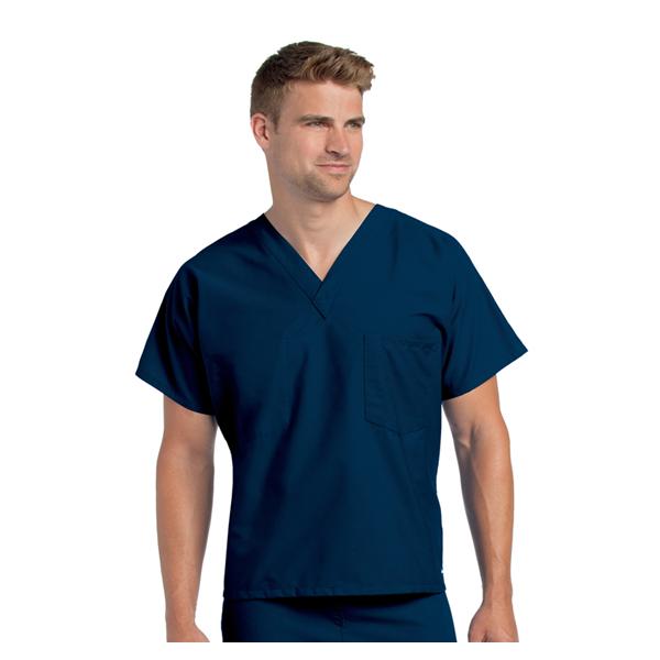 Landau Uniforms Shirt Scrub 7502 Unisex Medium Navy Ea - 7502-BNP-MED