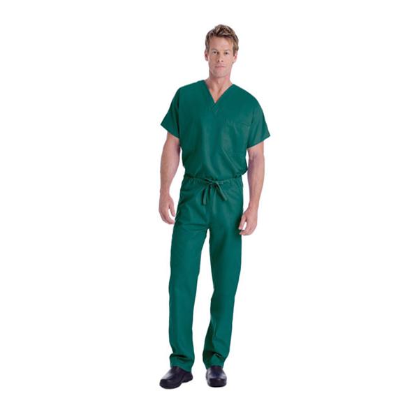 Landau Uniforms Shirt Scrub 7502 Unisex X-Small Hunter Ea - 7502-GHP-XSM