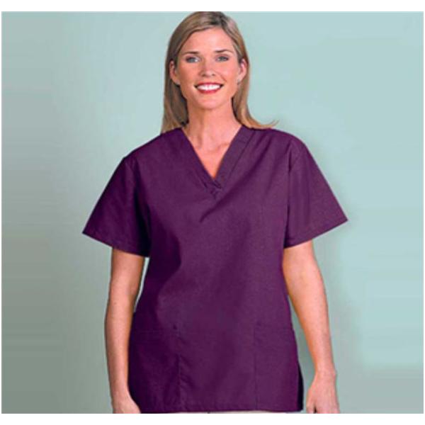 Fashion Seal Shirt Scrub Fashion Poplin Womens 2X Large Burgundy Ea - 7324-2XL
