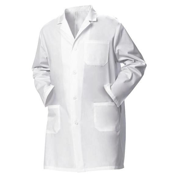 Fashion Seal Lab Coat Staff Length 65% Polyester / 35% Cotton Mens White Size 40 39 In Ea - 490-40