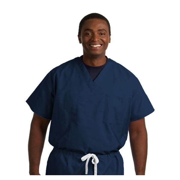 Fashion Seal Shirt Scrub Unisex Large Navy Ea - 6719-L