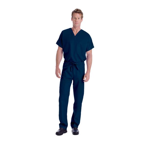 Landau Uniforms Pant Scrub 65% Polyester / 35% Cotton Unsx Nvy Xs Rvrsbl 2Pckt Ea - 7602-BNP-XSM