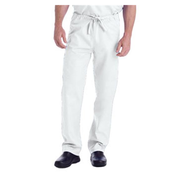 Landau Uniforms Pant Scrub Poly/Ctn Unsx Wht Xs Pet Rvrsbl 2Pckt Ea - 7602-WWY-PXS