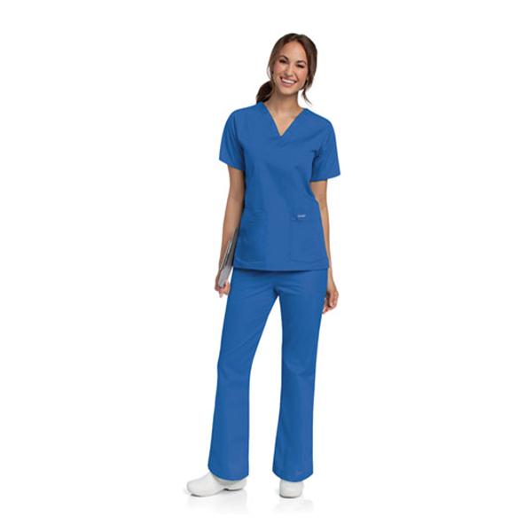 Landau Uniforms Shirt Scrub 8219 Womens X-Small Royal Blue Ea - 8219-BEP-XSM