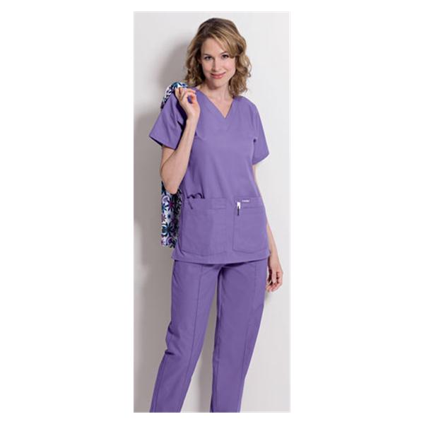 Landau Uniforms Shirt Scrub 8219 Womens 3X Large Wisteria Ea - 8219-WPP-3XL