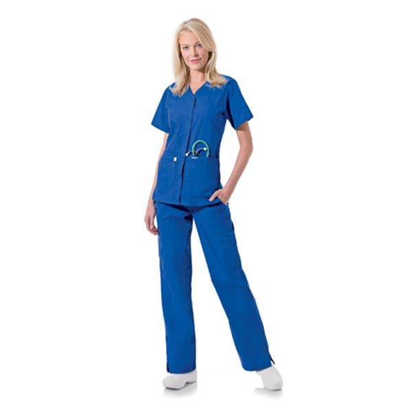 Landau Uniforms Shirt Scrub 8232 Womens 4X Large Royal Blue Ea - 8232-BEP-4XL