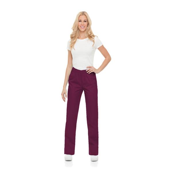 Landau Uniforms Scrub Pant 8327 Womens X-Small Wine Ea - 8327-RWP-XSM